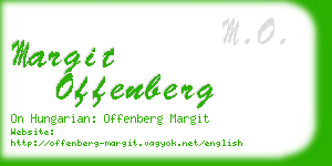 margit offenberg business card